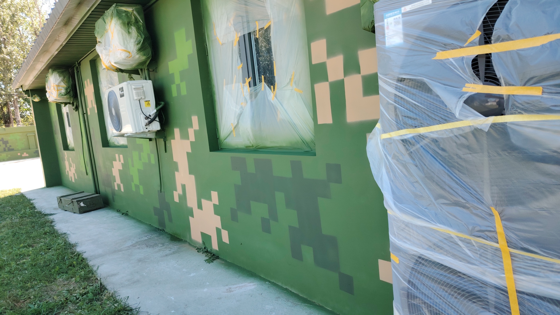 张家界外墙迷彩漆施工多少钱 伪装迷彩漆  